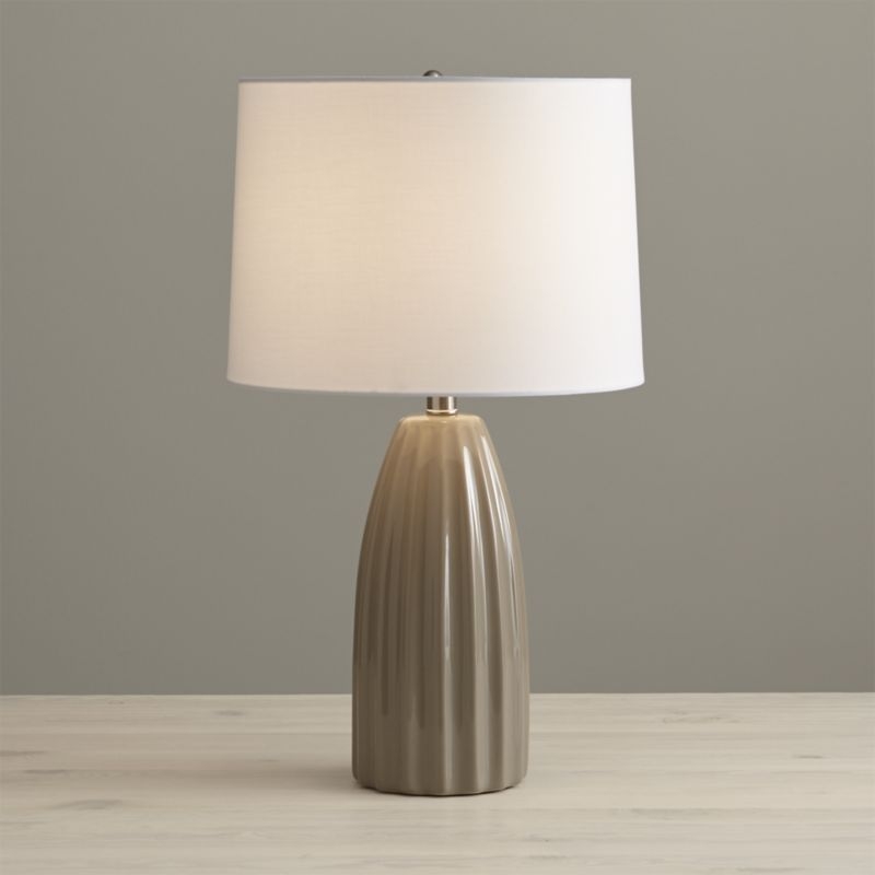 Ella Grey Table Lamp - Image 1