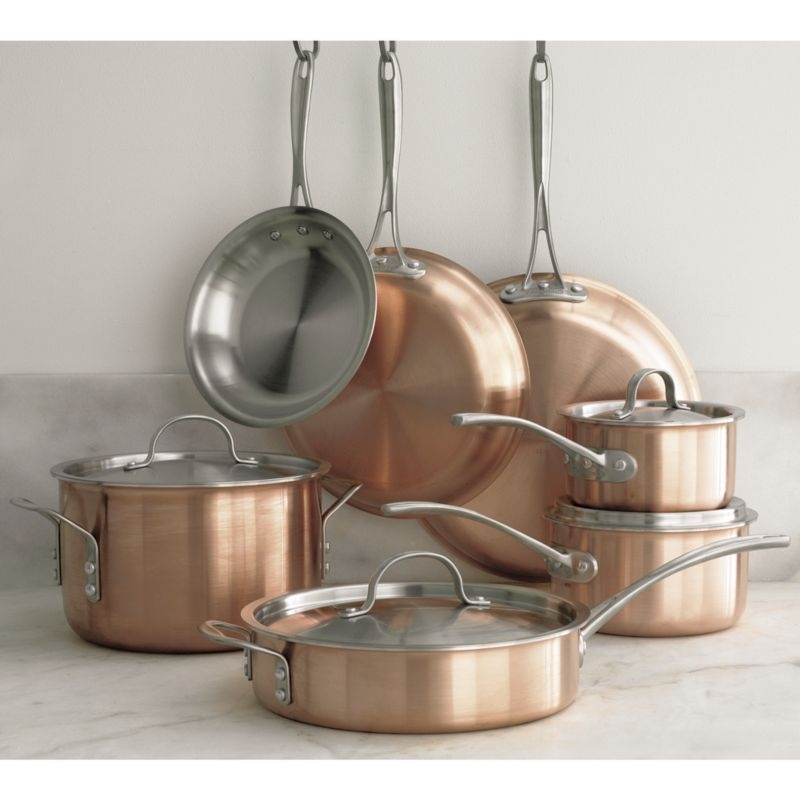 Calphalon Tri-Ply Copper 10-Piece Cookware Set - Image 9