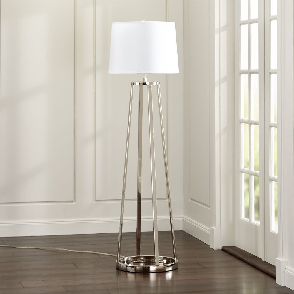 Stanza Nickel Floor Lamp - Image 0