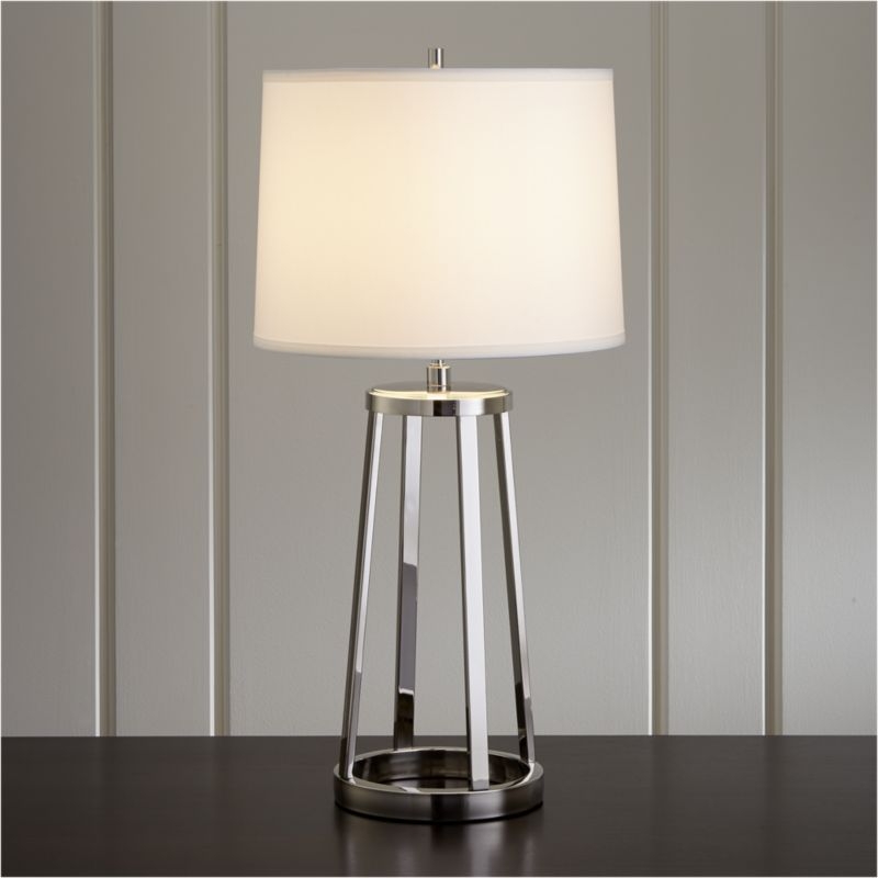 Stanza Nickel Table Lamp - Image 1