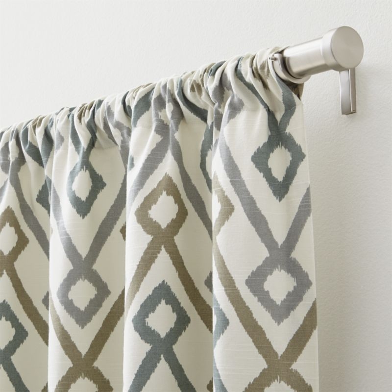 Maddox 50"x84" Khaki/Grey Curtain Panel - Image 3