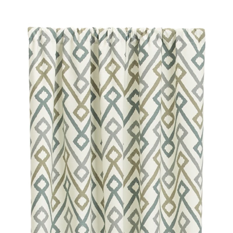 Maddox 50"x84" Khaki/Grey Curtain Panel - Image 7