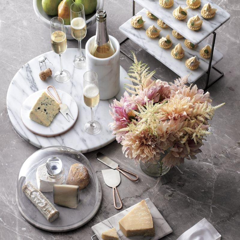 French Kitchen Marble Cheese Dome - Image 1