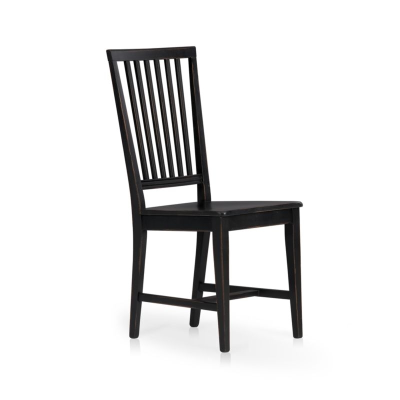 Village Bruno Black Wood Dining Chair - Image 5