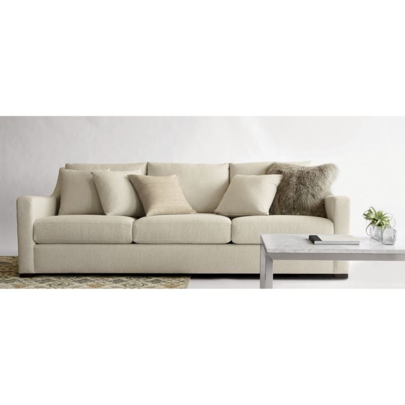 Pelliccia 23"x23" Silver Grey Throw Pillow with Feather Insert - Image 1