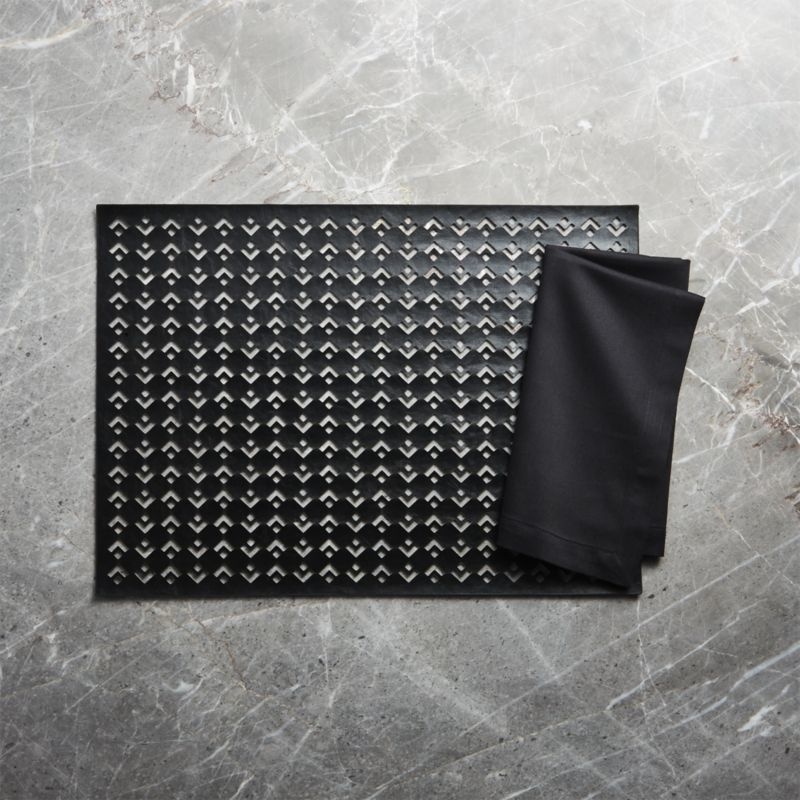 Fete Black Cloth Napkin - Image 9