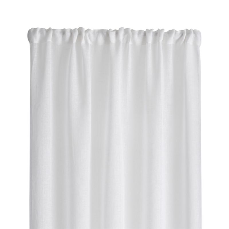 White Linen Sheer 52"x108" Curtain Panel - Image 11