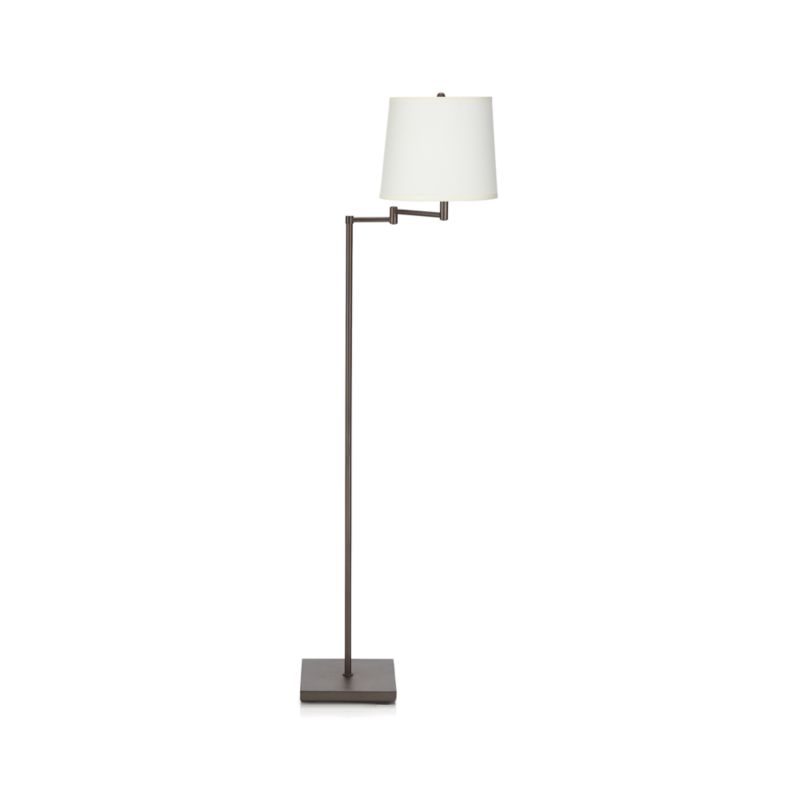 Adams Bronze Swing Arm Floor Lamp - Image 2