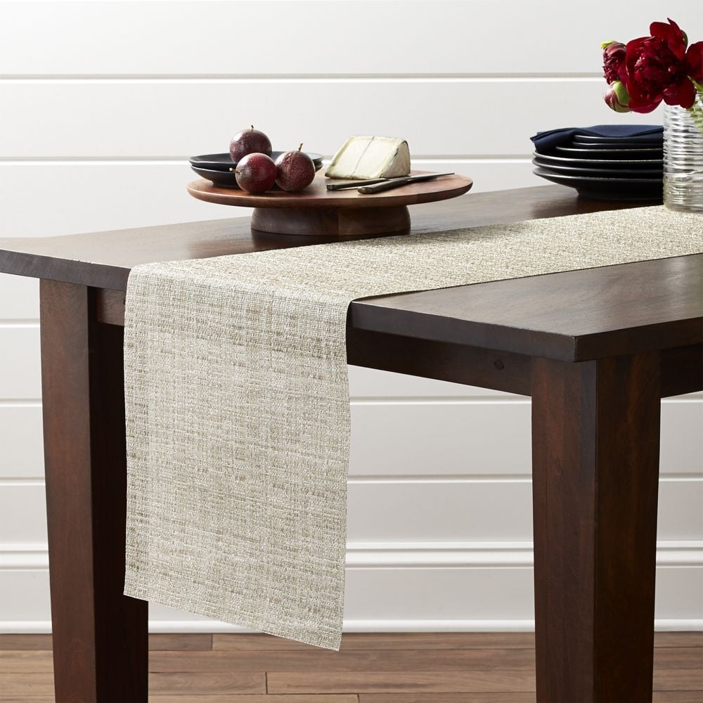 Chilewich ® Crepe Neutral 72" Table Runner - Image 0
