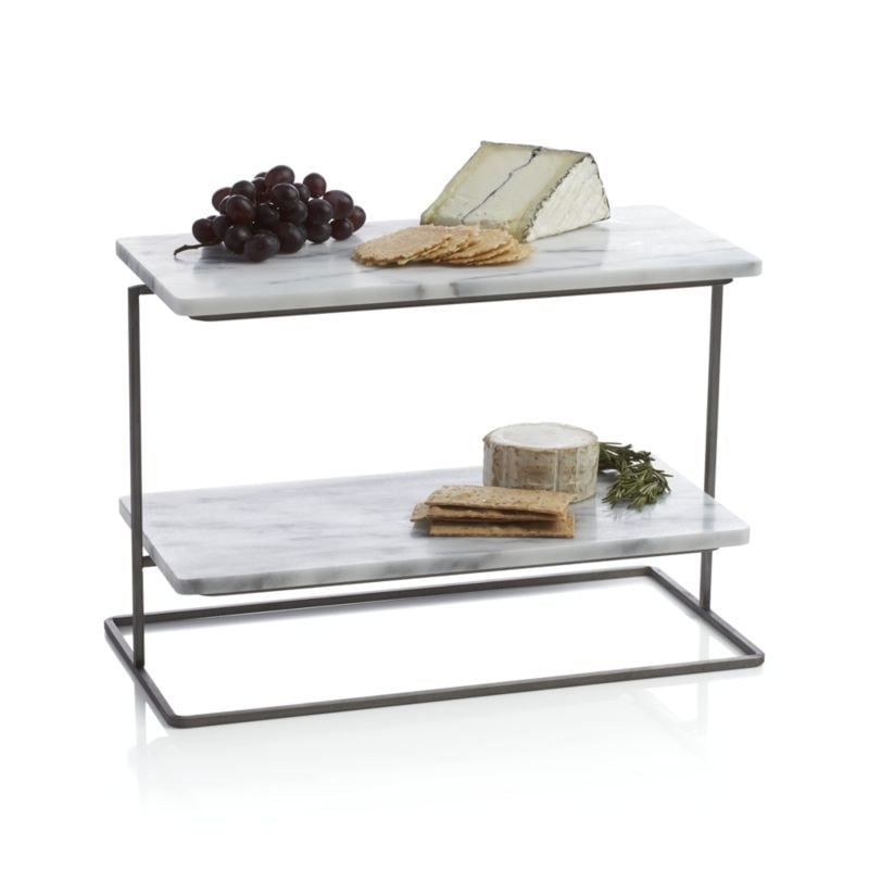 French Kitchen Marble 2-Tier Server - Image 10