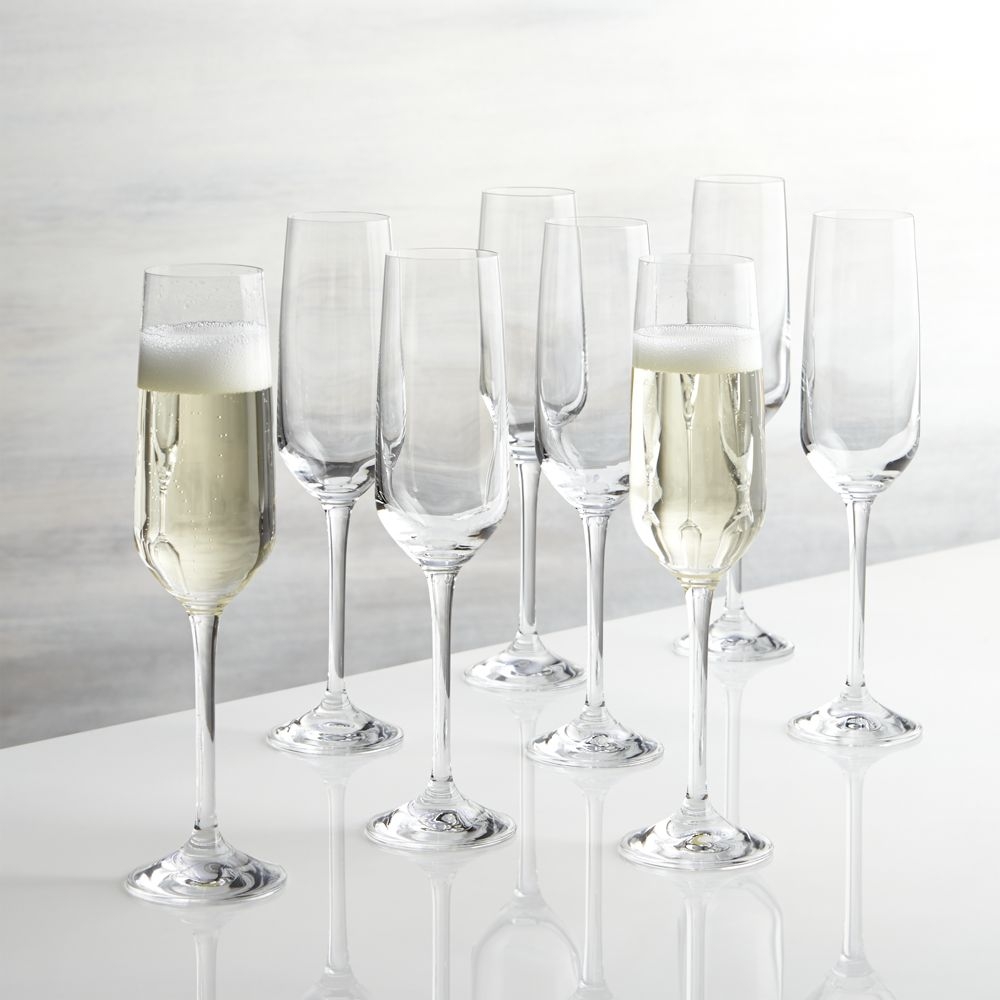 Nattie Champagne Glasses, Set of 8 - Image 0