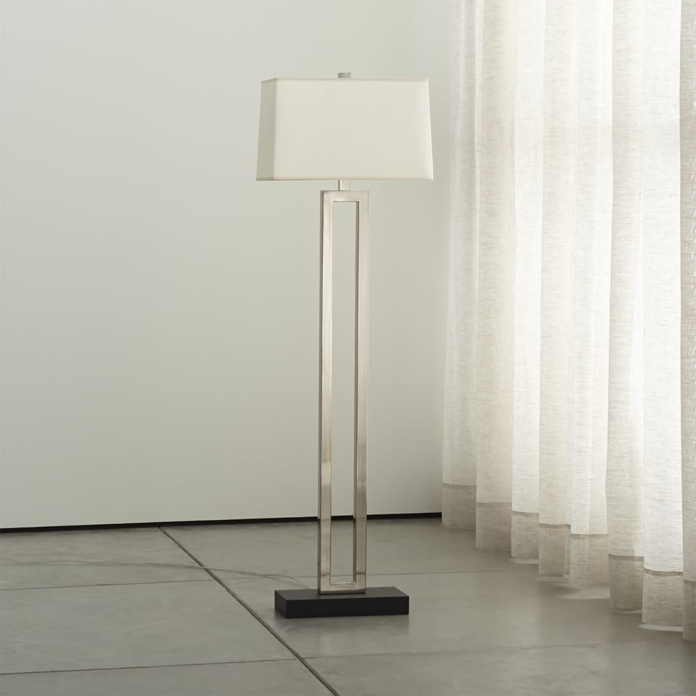 Duncan Antiqued Silver Floor Lamp - Image 0