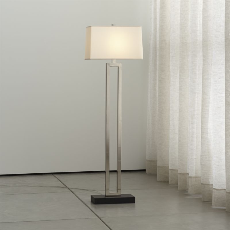Duncan Antiqued Silver Floor Lamp - Image 1