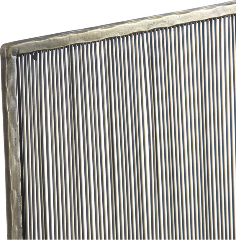 Antiqued Brass Fireplace Screen - Image 4