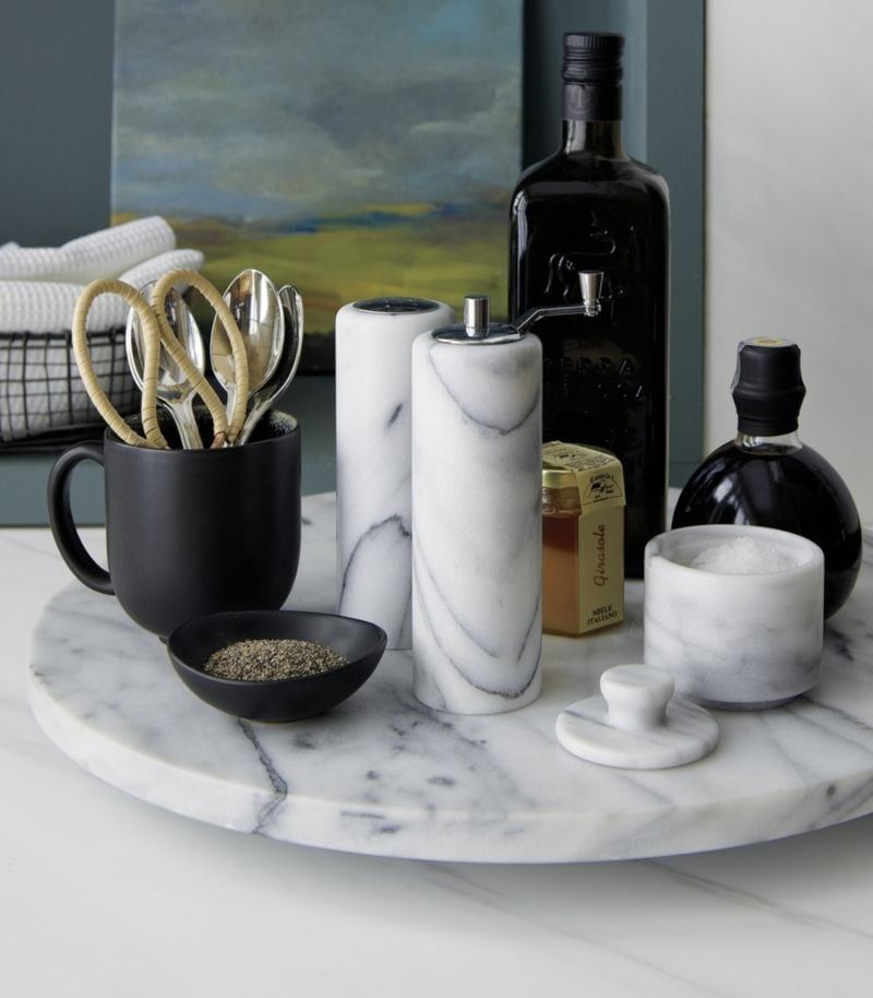 French Kitchen Marble Pepper Mill - Image 1