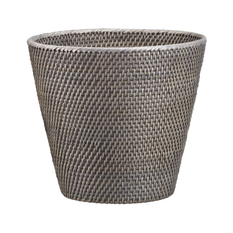 Sedona Grey Tapered Waste Basket/Trash Can - Image 2