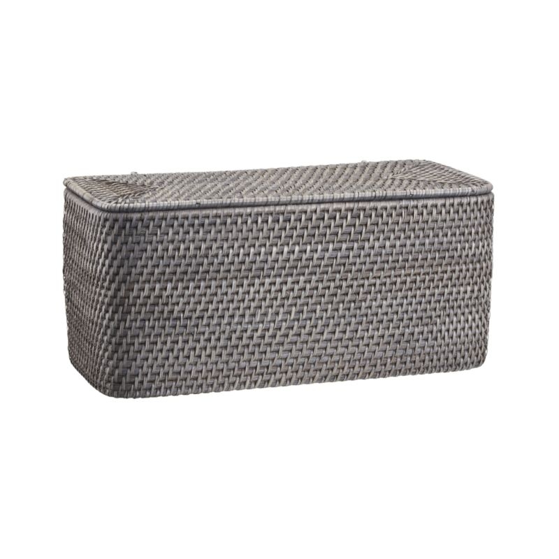 Sedona Grey Lidded Rectangular Tote - Image 3