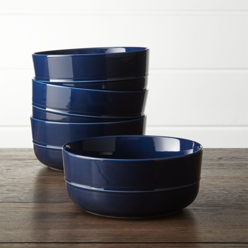 Hue Navy Blue Cereal Bowl - Image 1