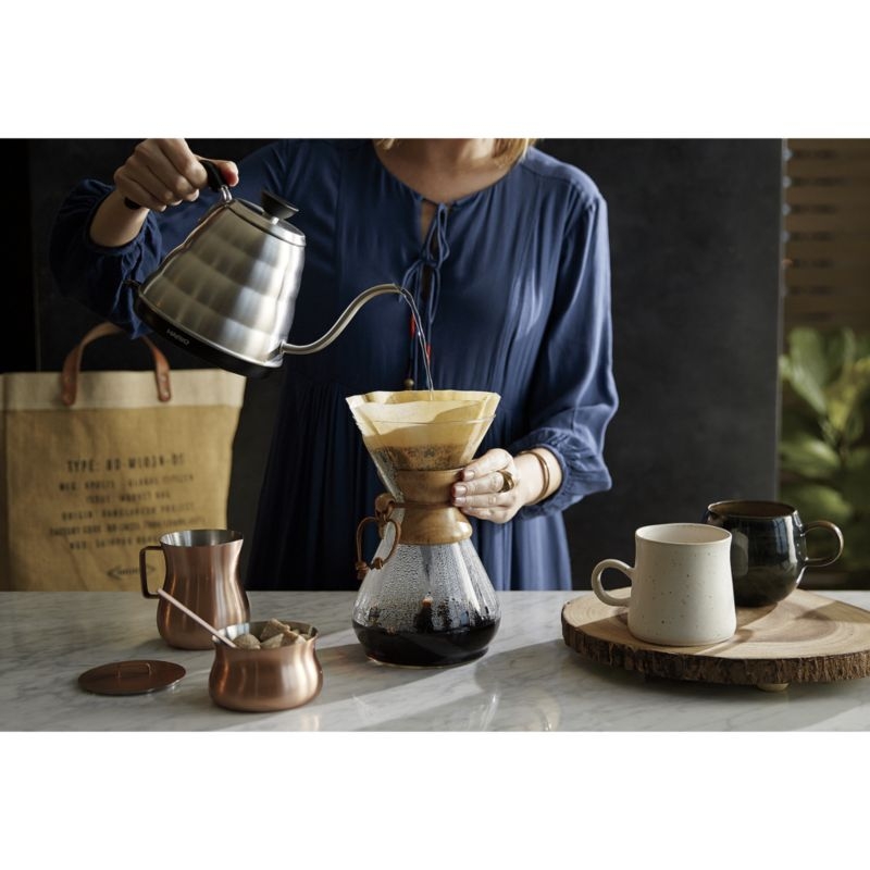 Chemex ® 6-Cup Glass Pour-Over Coffee Maker with Natural Wood Collar - Image 2