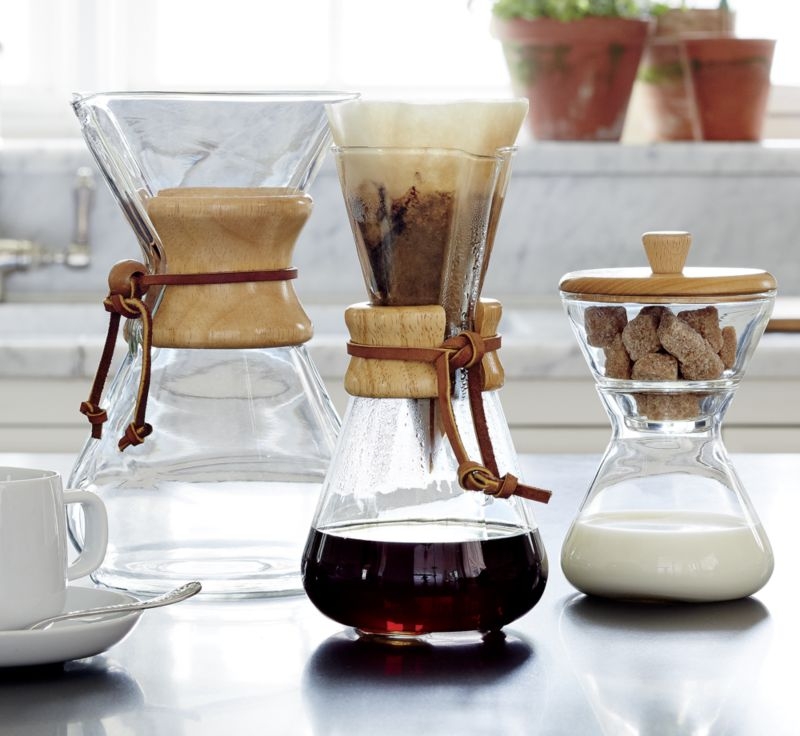 Chemex ® 6-Cup Glass Pour-Over Coffee Maker with Natural Wood Collar - Image 3