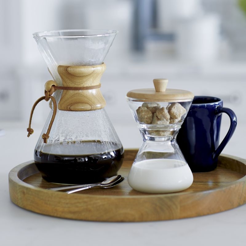 Chemex ® 6-Cup Glass Pour-Over Coffee Maker with Natural Wood Collar - Image 11