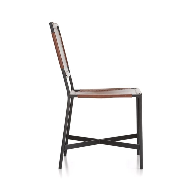 Laredo Brown Leather Dining Chair - Image 4