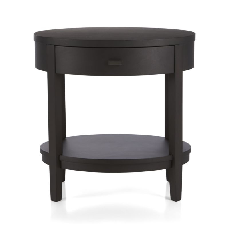 Arch Charcoal Oval Nightstand - Image 2