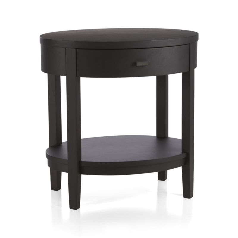 Arch Charcoal Oval Nightstand - Image 3