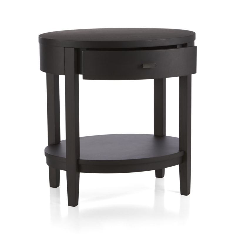 Arch Charcoal Oval Nightstand - Image 7
