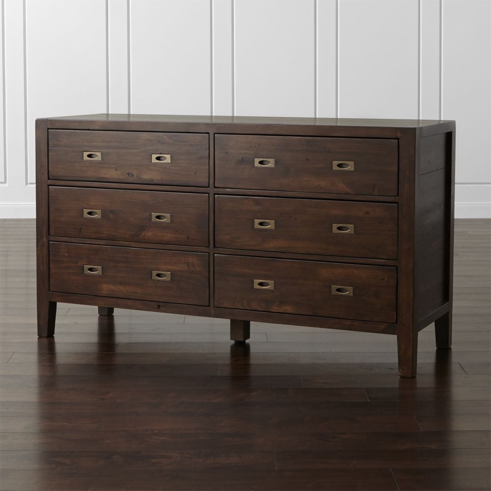 Morris Chocolate Brown 6-Drawer Dresser - Image 0