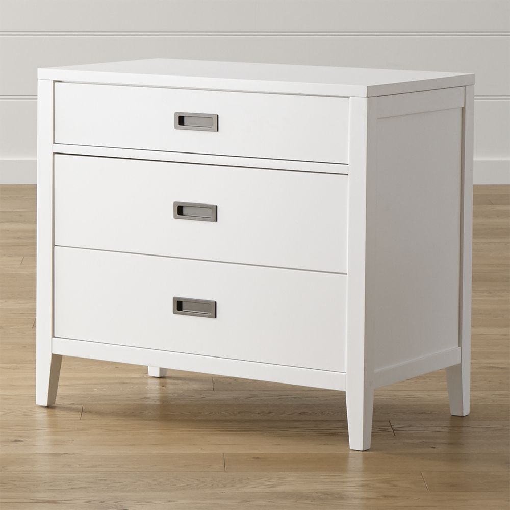 Arch White 3-Drawer Chest - Image 0