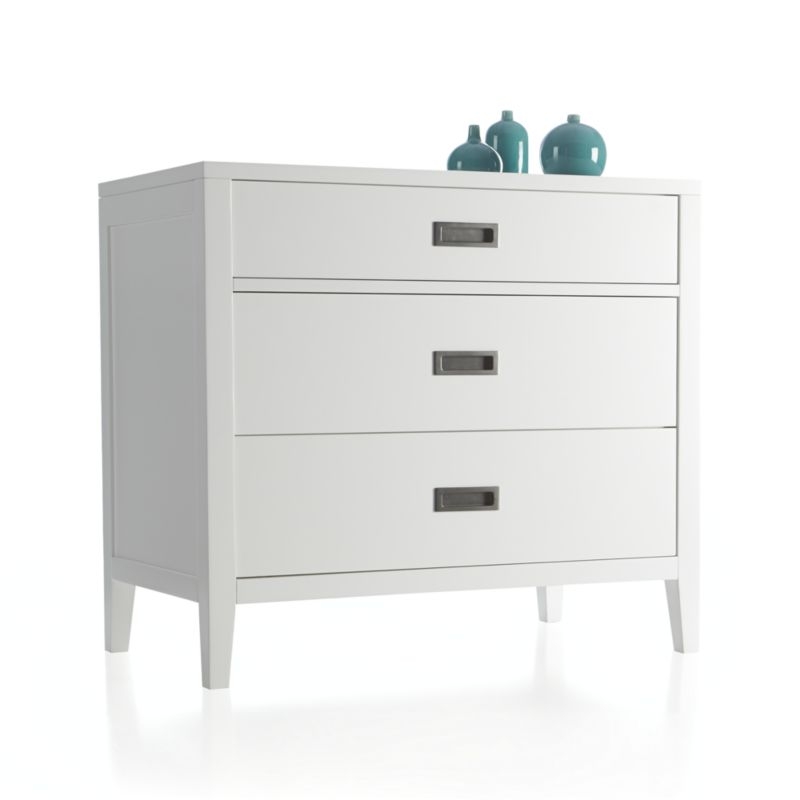 Arch White 3-Drawer Chest - Image 2