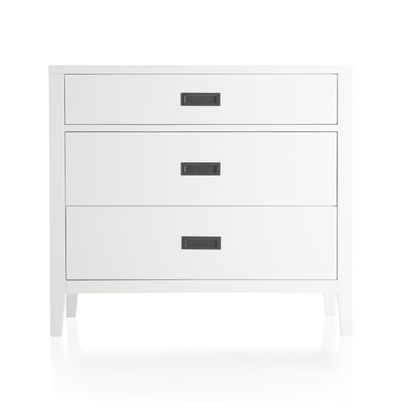 Arch White 3-Drawer Chest - Image 3