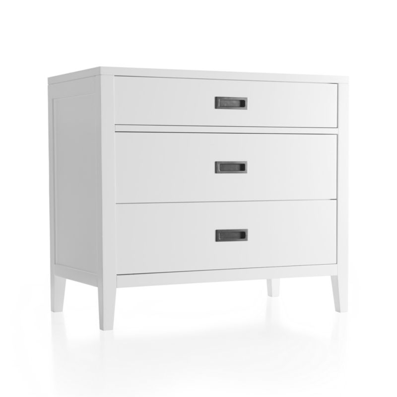 Arch White 3-Drawer Chest - Image 6