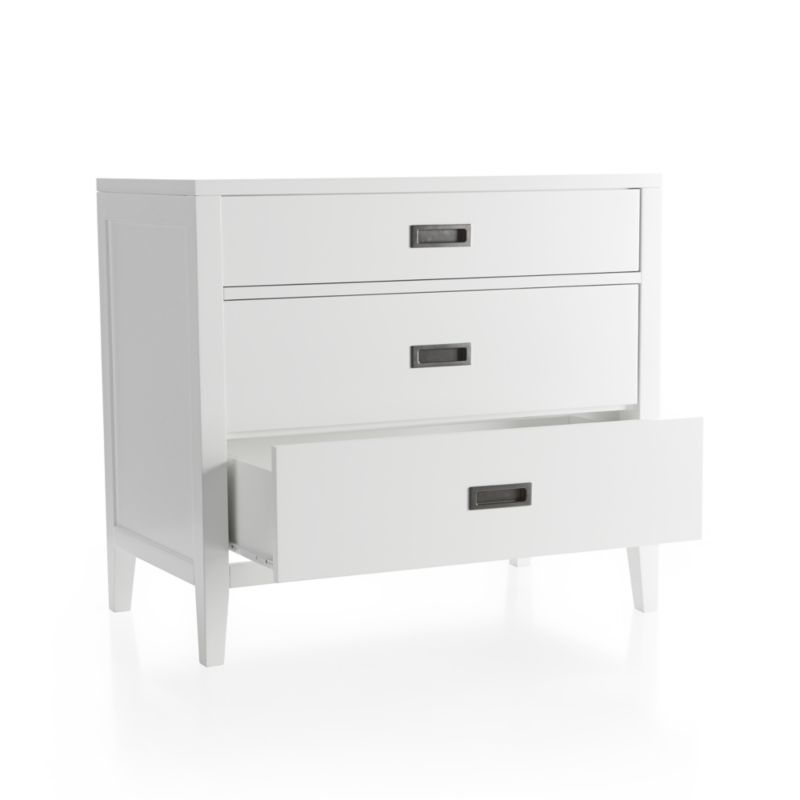 Arch White 3-Drawer Chest - Image 7