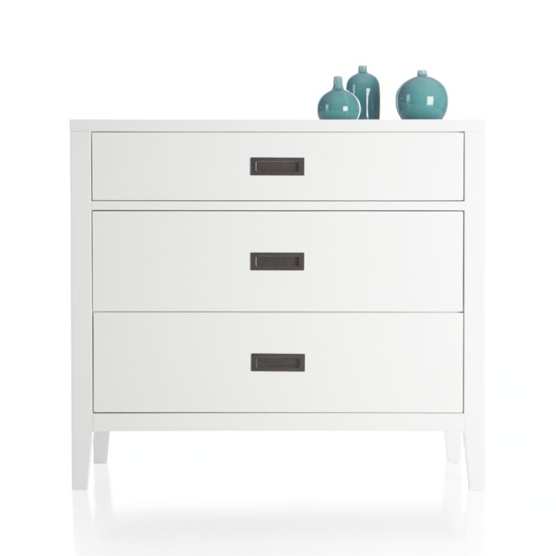 Arch White 3-Drawer Chest - Image 8