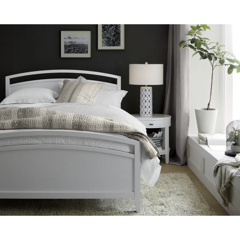 Arch White Queen Bed - Image 1