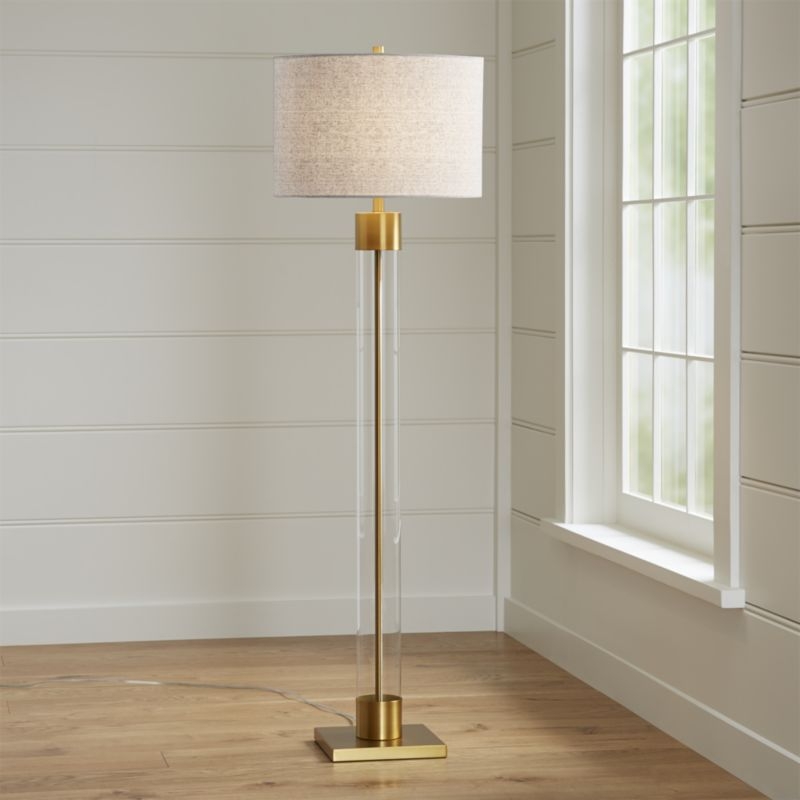 Avenue Floor Lamp, Brass - Image 1