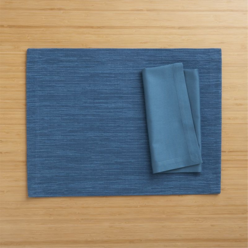 Fete Corsair Blue Cloth Napkins, Set of 8 - Image 1