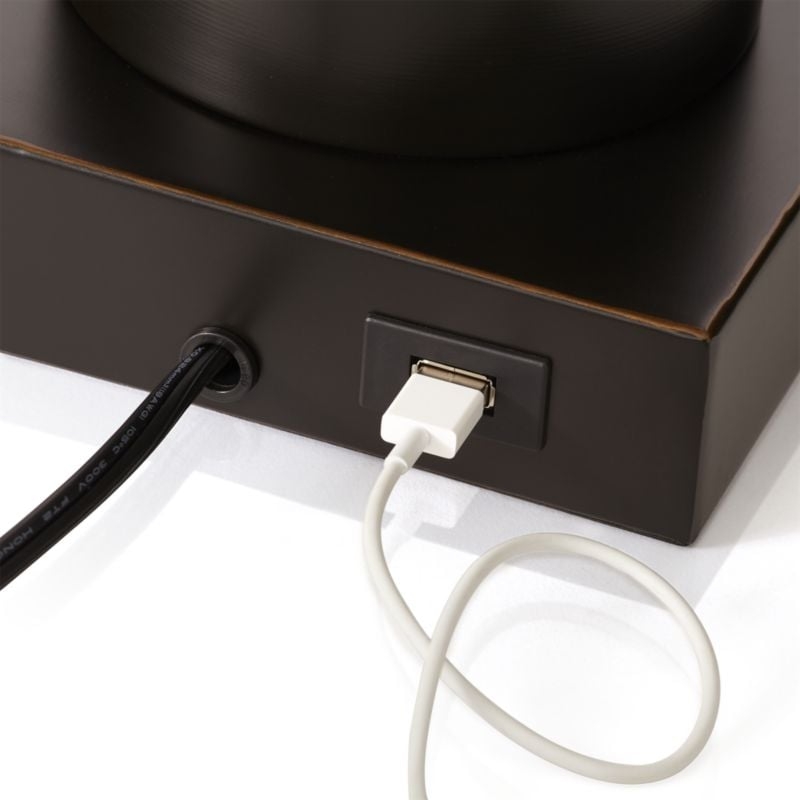 Avenue Bronze Table Lamp with USB Port - Image 2