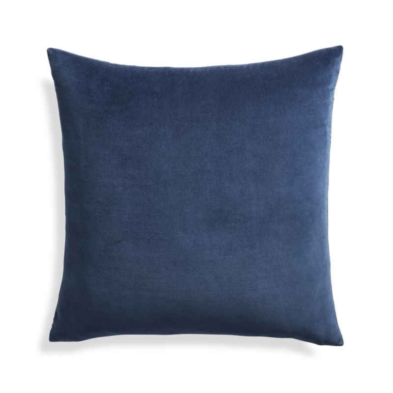 Trevino Delfe Blue 20" Pillow with Feather-Down Insert - Image 2
