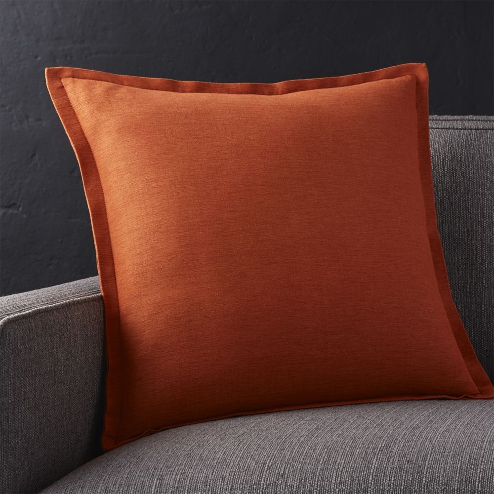 Linden Copper 18" Pillow with Down-Alternative Insert - Image 0