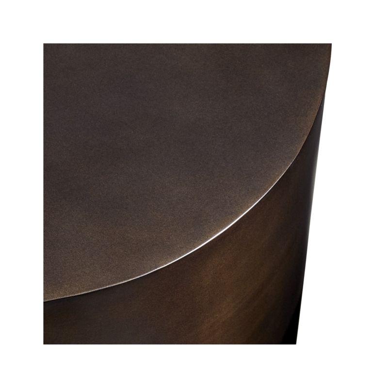 Patina Bronze Drum Table - Image 2