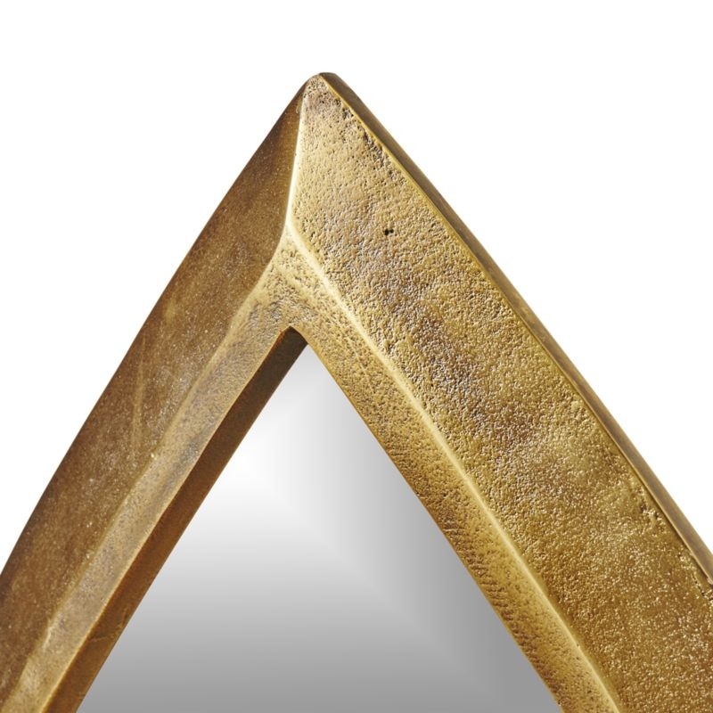 Kasbah Teardrop Brass Wall Mirrors, Set of 2 - Image 3