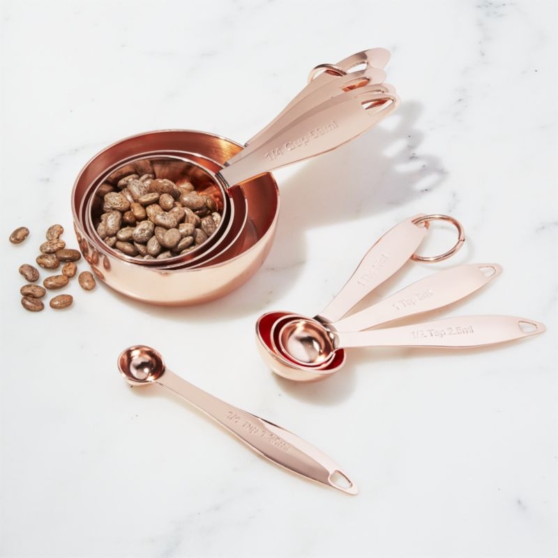 Copper Measuring Cups, Set of 4 - Image 7