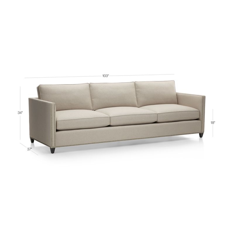 Dryden 3-Seat 103" Grande Sofa with Nailheads - Image 2