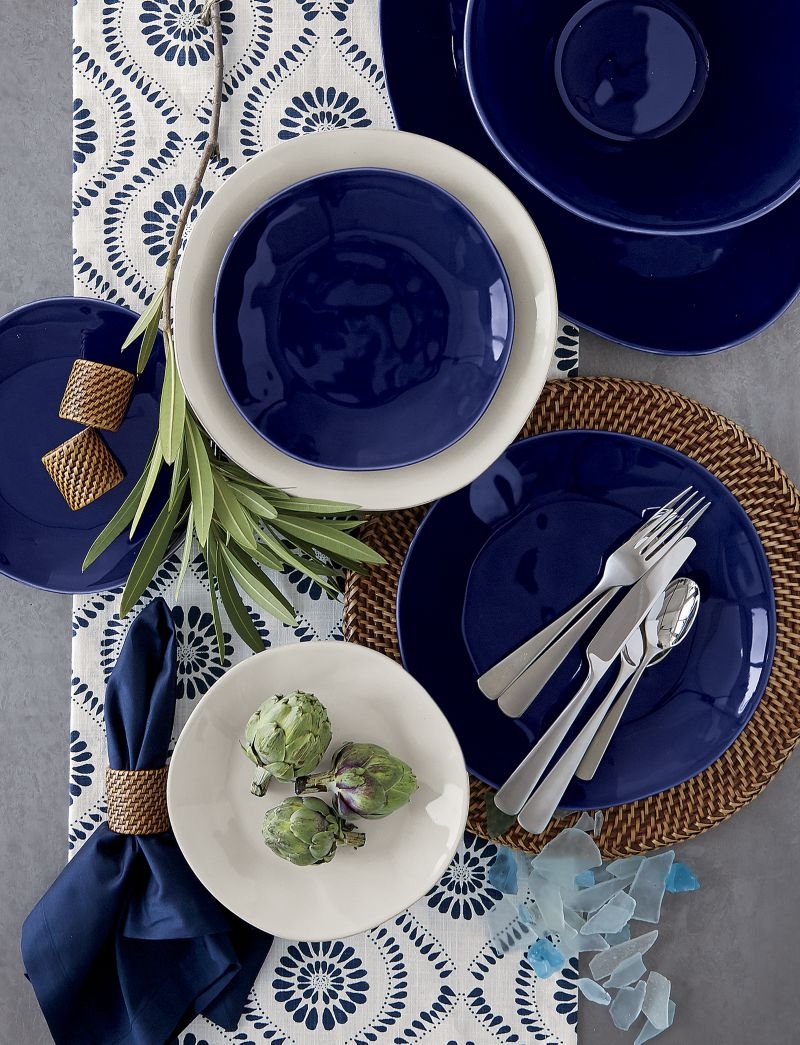 Marin Dark Blue Dinner Plate - Image 3