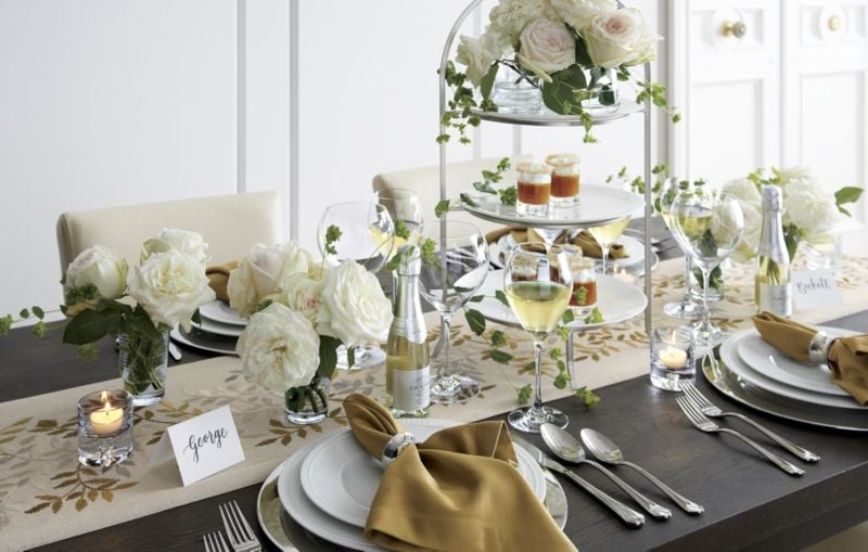 Staccato White Porcelain Low Bowl - Image 6