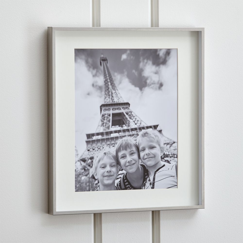 Brushed Silver 11x14 Wall Picture Frame - Image 0