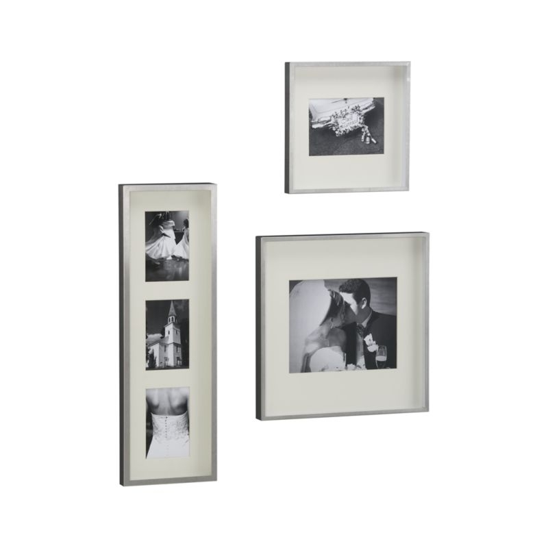 Brushed Silver 11x14 Wall Picture Frame - Image 1